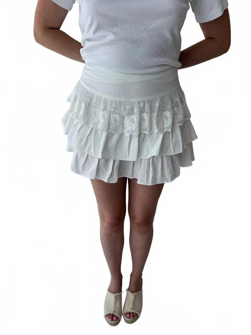 NEW MUSTARD SEED annabelle skirt in white